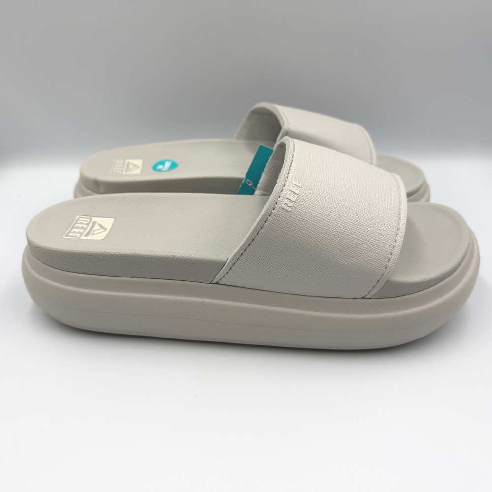 Reef Cushion Bondi Bay Sandals Womens 11 Fog Grey NWT Platform Slide CJ5591 - Picture 8 of 14